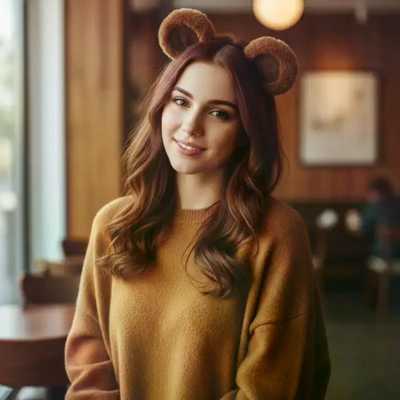 

1Pcs Soft & Adorable Unisex Accessory Plush Bear Ear Headbands For Daily Parties And Cosplay Ideal Gift For All Ages