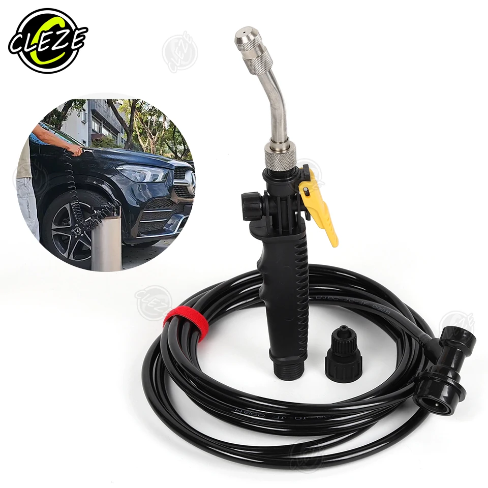 CLEZE 6m/4m Professional High Pressure Car Wash Water Nozzle Spray Gun Strong Handle Metal Nozzle Car Cleaning Accessories