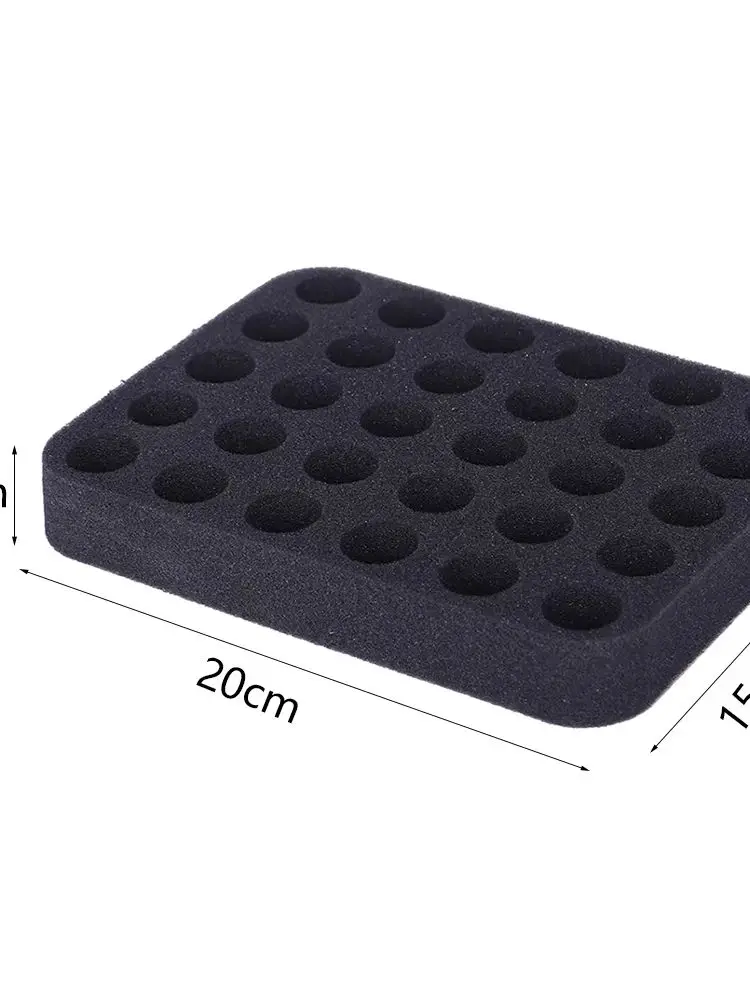 30-Fächer Schaumstoff-Organizer mit herausnehmbaren Trennwänden für 15ml/10ml Nagellacke und ätherische Öle - Bodenteil nicht enthalten – Detail 5
