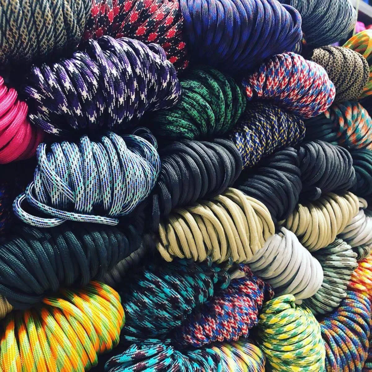 Paracord 1mm/2mm/3mm/4mm/5mm Diameter Blind Box Parachute rope Climbing camping survival gear parachute rope bracelet DIY