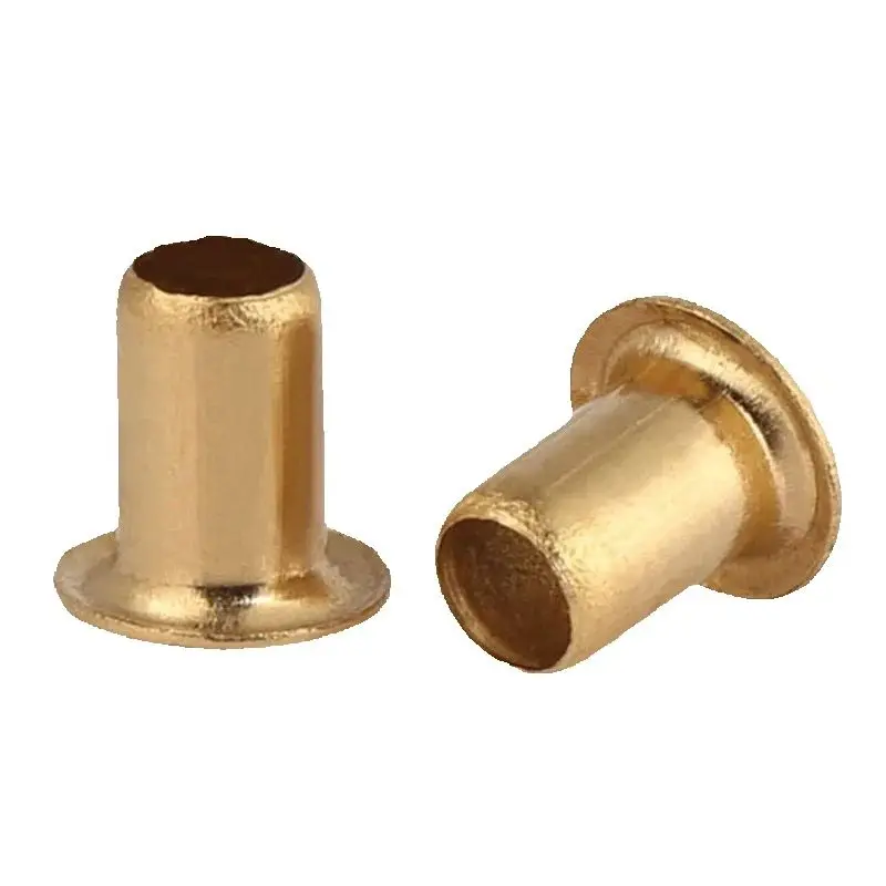2000PCS Brass Copper закл Tubular Rivet M1.3/M1.5/M1.7 PCB Electronic Single Tube Eyelet Hollow rivetti