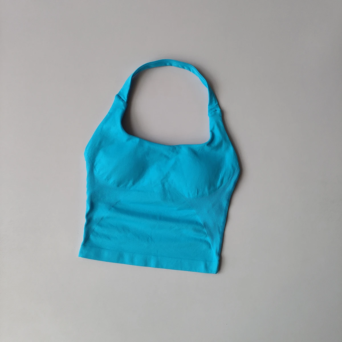 

Women's Seamless Halter Top Sports Vest Yoga Backless Hanging Neck Fitness Tank Top Running Top Gym Bra Workout Fitness Clothing