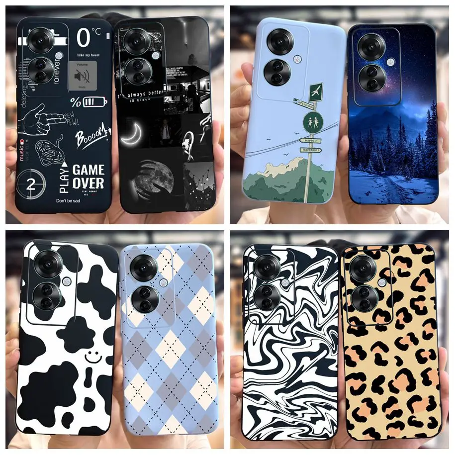 Funda For Oppo Reno11 F Case Fashion Leopard Shockproof Silicone Soft Bumper For OPPO Reno 11F Reno11F 5G Cover F25 Pro 5G Cases