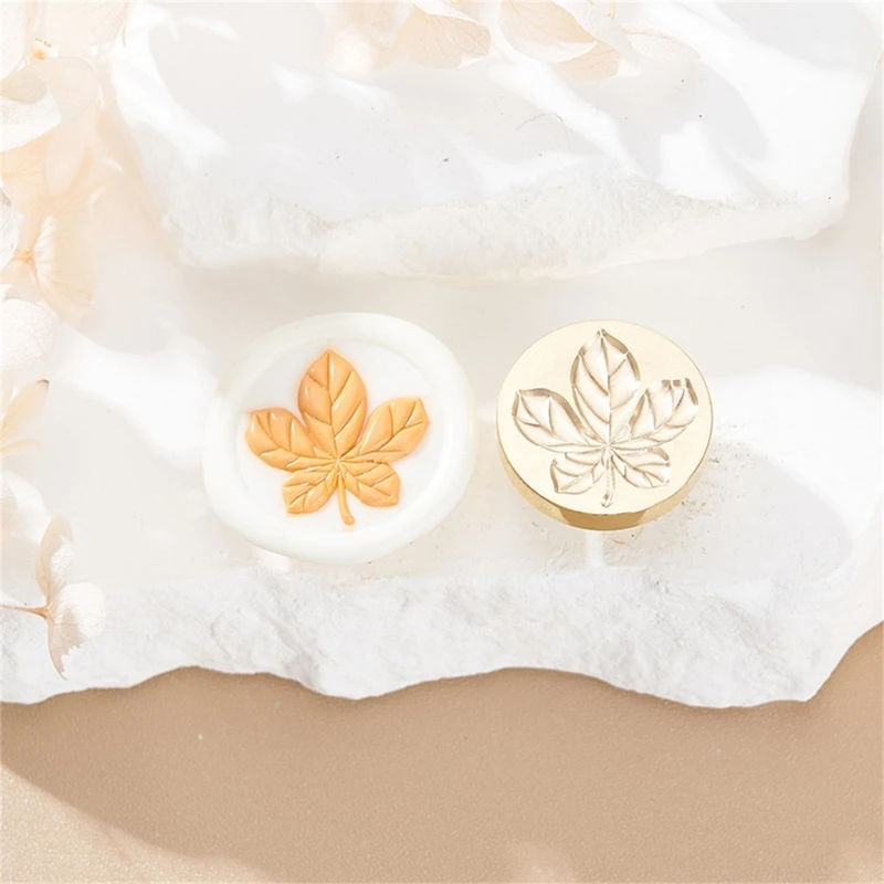 Timbre cire à cacheter série plantes fruitières, pour enveloppes noël, carte d'invitation mariage, décor trèfles en