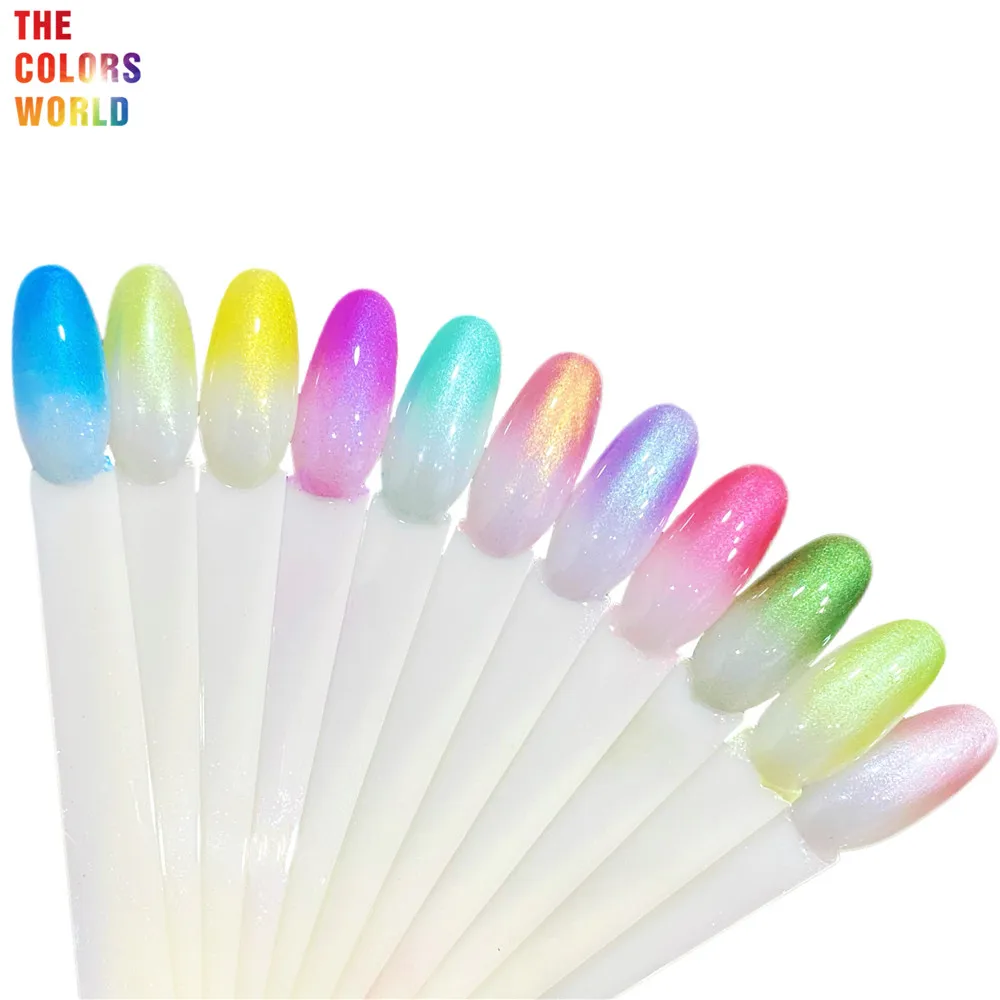 TCT-924 Ombre Nails Glitter Powder Spray Bottle Pearl Pigment Metallic Luster Nail Shadow Spray Ombre Nail Mist Gradual Effect