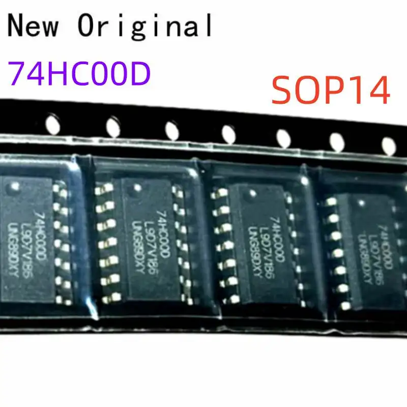 74Hc00D Sop14 New and Original Quad 2-Input Nand Gate