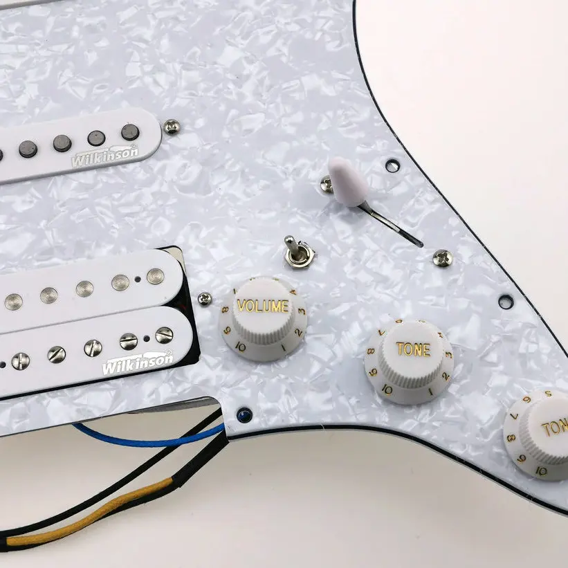 Prewired  Pickguard Wilkinson Alnico5 SSH Pickup 7 Way Type Fully Loaded Pickguard Guitar Accessories