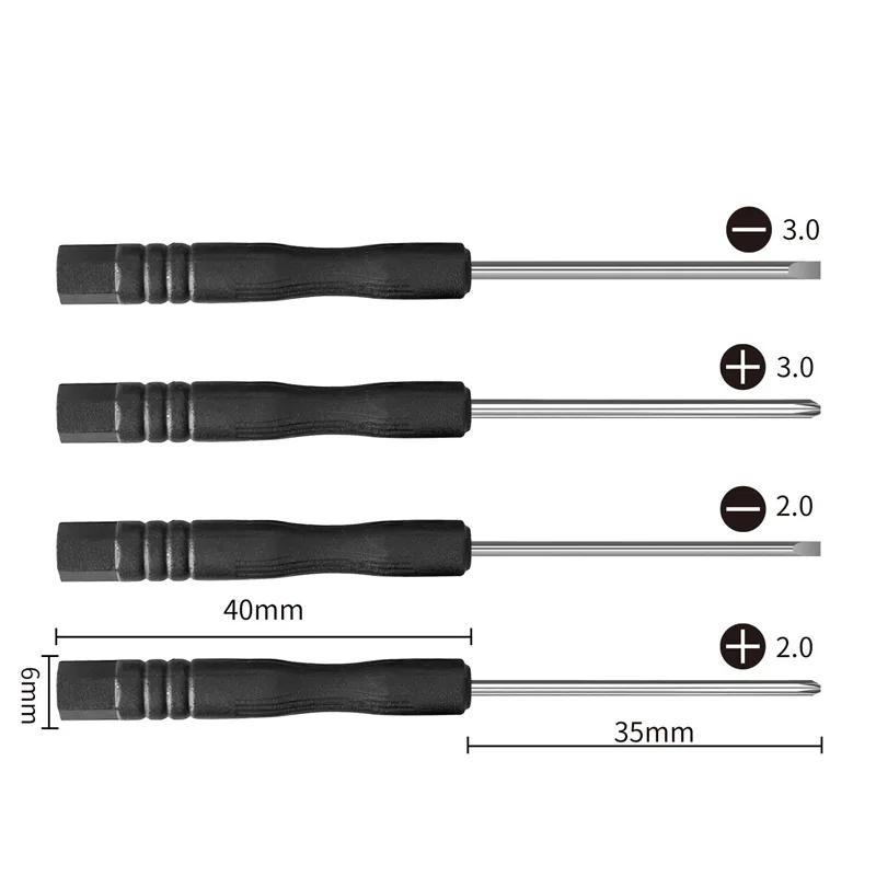 

1000Pcs/Lot Small Screwdrivers Cross-head Flat-head Black Screwdrivers And Various Phone disassembly Tools Wholesale