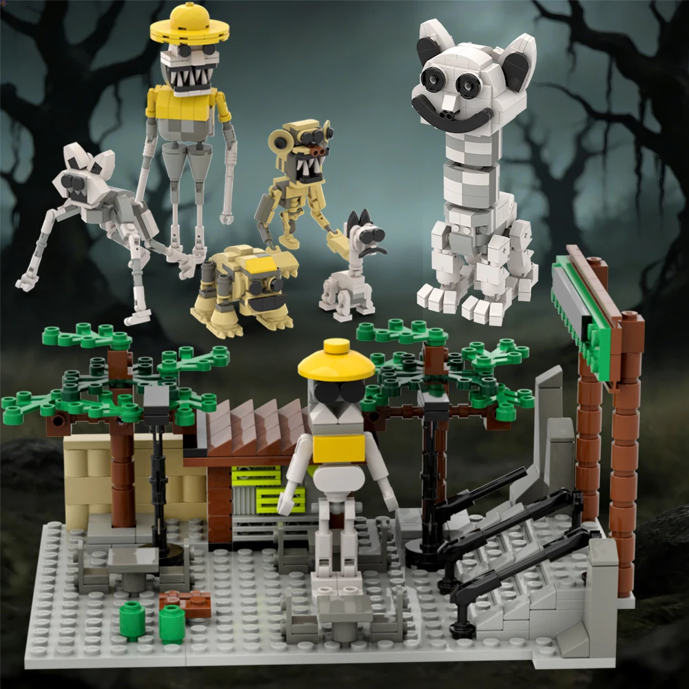 

Popular Horror Game Zoonomaly Monster Building Blocks Set ,Zoonomaly Anime Cat Elephant Koala Monkey Block Toy Birthday Gift