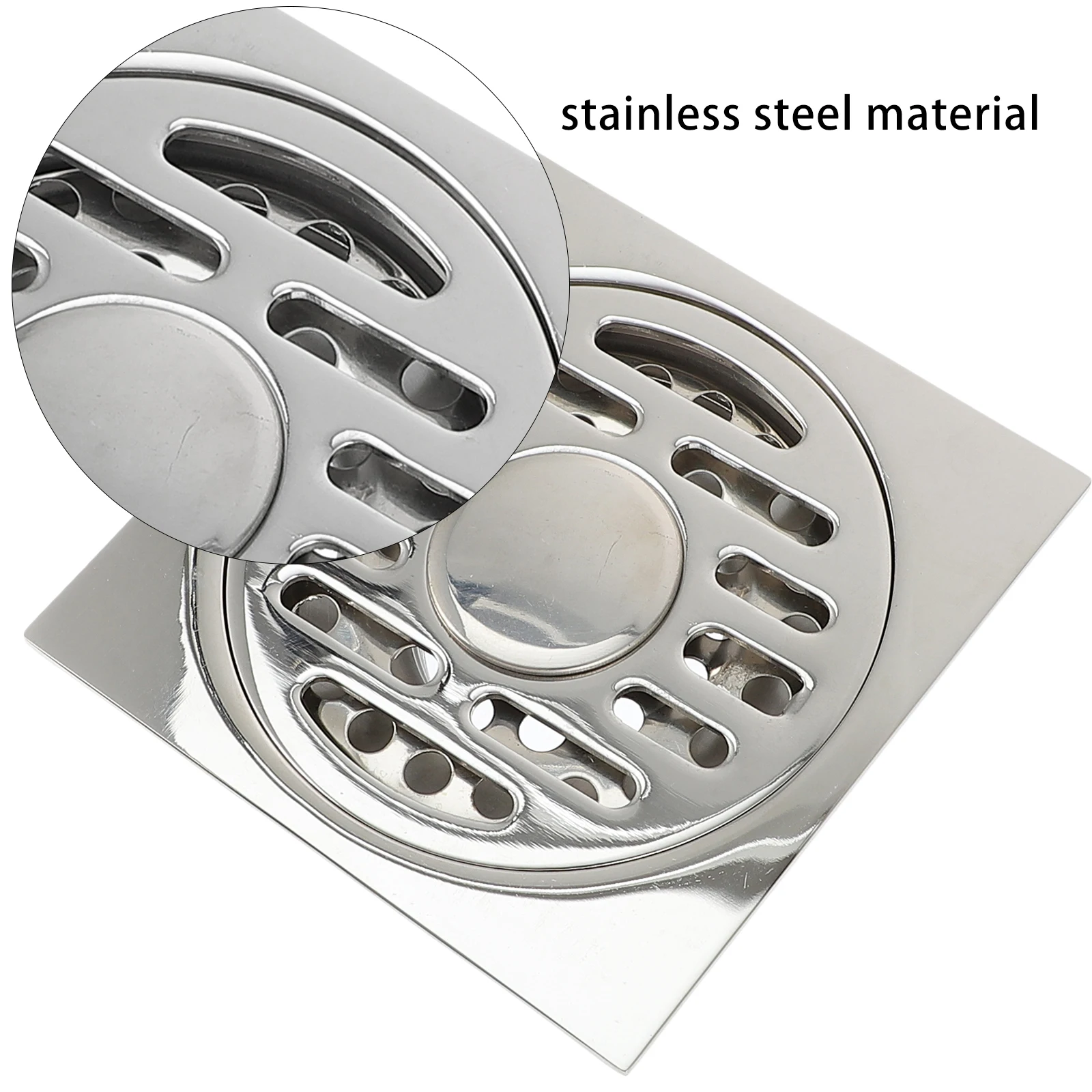 

304 Stainless Steel Floor Drain Durable Kitchen Bathroom Anti Odor Strainers Cockroach Proof Practical Tool Long Use Floor Drain