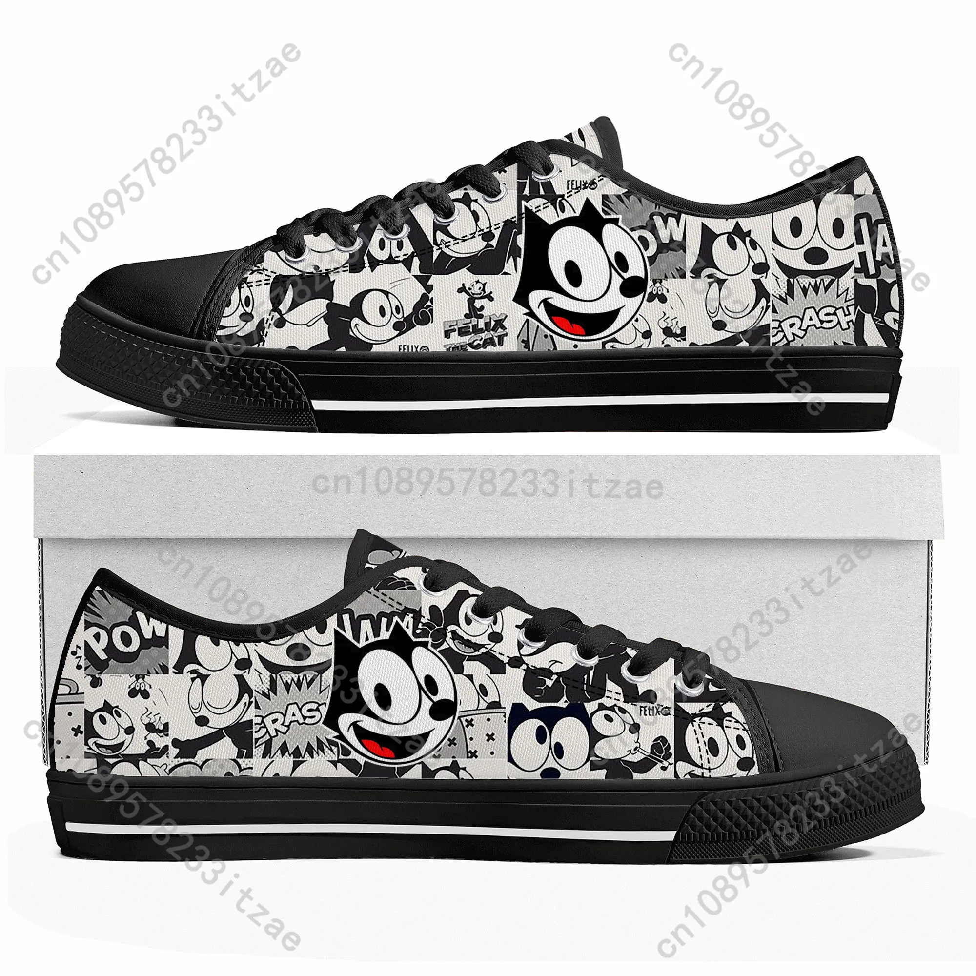 

F-Felix The Cat shoes Low Top Sneakers Mens Womens Teenager High Quality Canvas Sneaker couple Casual Shoes Customize DIY Shoe