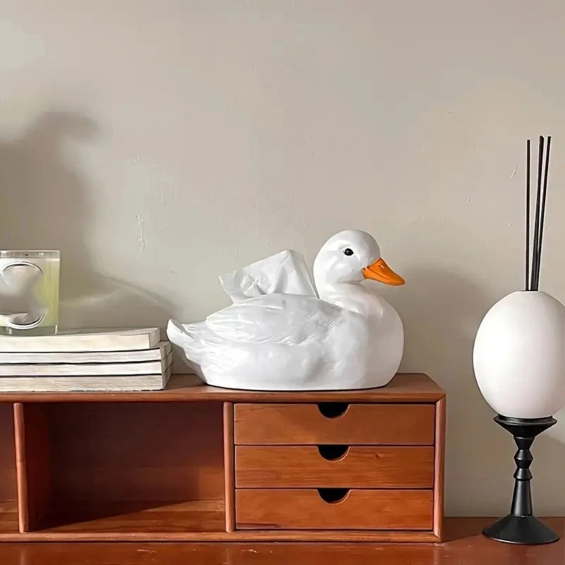 Call Duck Shaped Tissue Box Case Convenient Paper Towel Holder Napkin