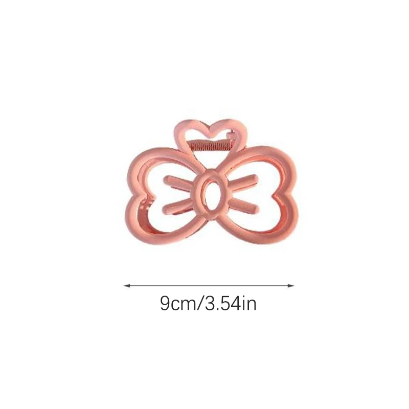 Korean Cute Bowknot Hair Clip Plastic Claw Clip Candy Color Crab Hair Clip For Girls Sweet Hair Claw Hair Accessories For Women image 6