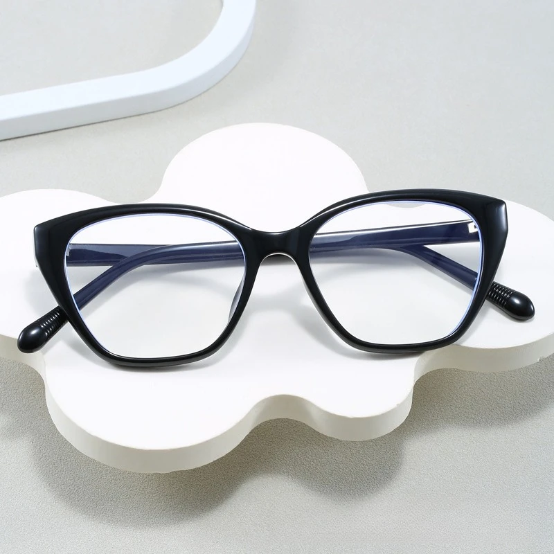

​​2025 New Cat Eye Oversized Glasses, TR90 Blue Light Blocking Retro Unisex for Street Style & Office​​