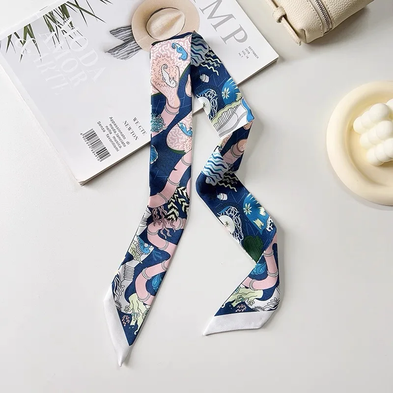 Long Strip Scarf for Women Multipurpose Wrap