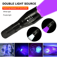 150LM XPE UV Light Zoomable Mini Torch Flash UV Lamp Ultraviolet Light Portability Pet Urine Stains Detector Tools Flashlights