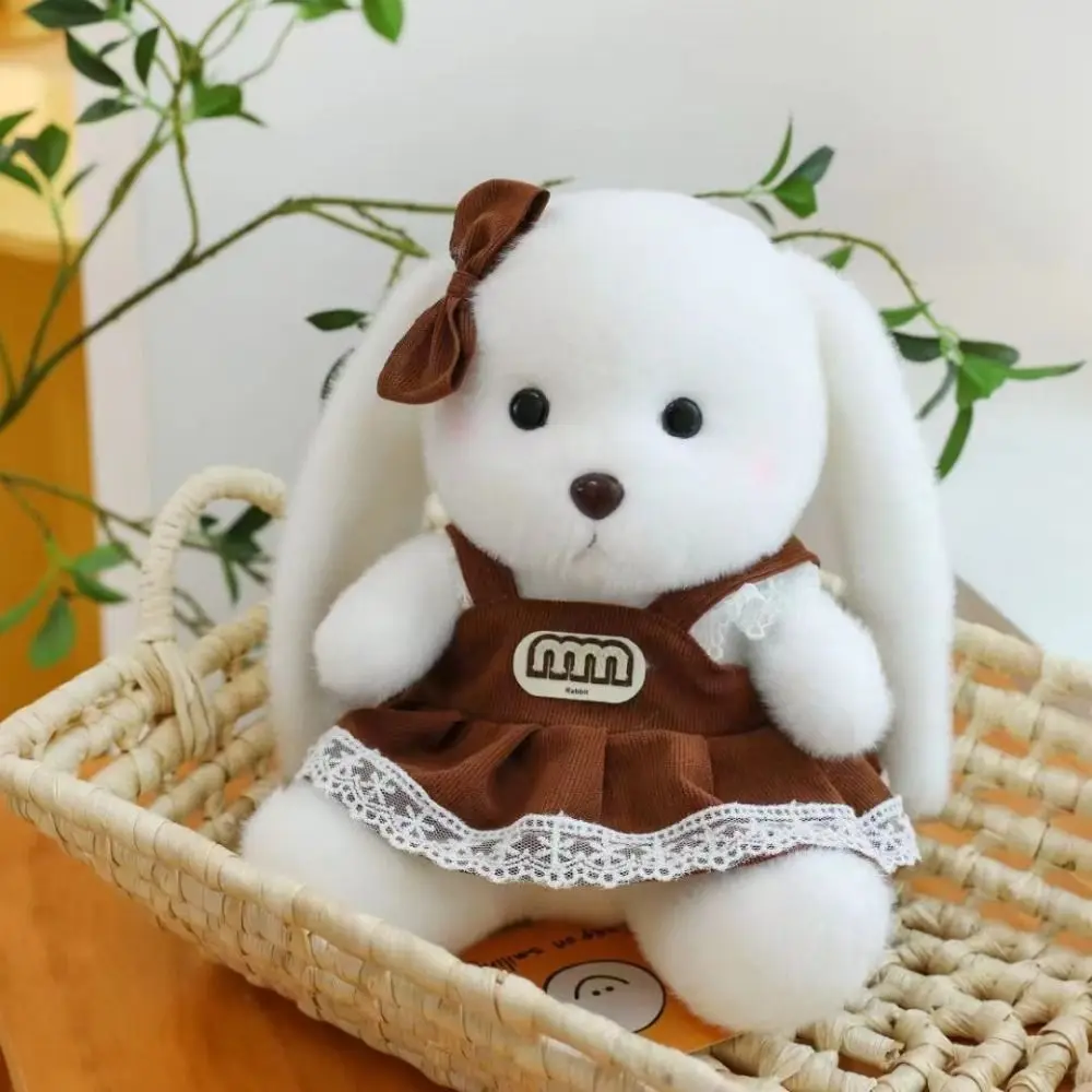 

Stuffed Mela Rabbit Plush Toy Colorful Soft Animal Dressed Bunny Doll Cartoon Animal Cute Sweater Rabbit Soft Doll Birthday Gift