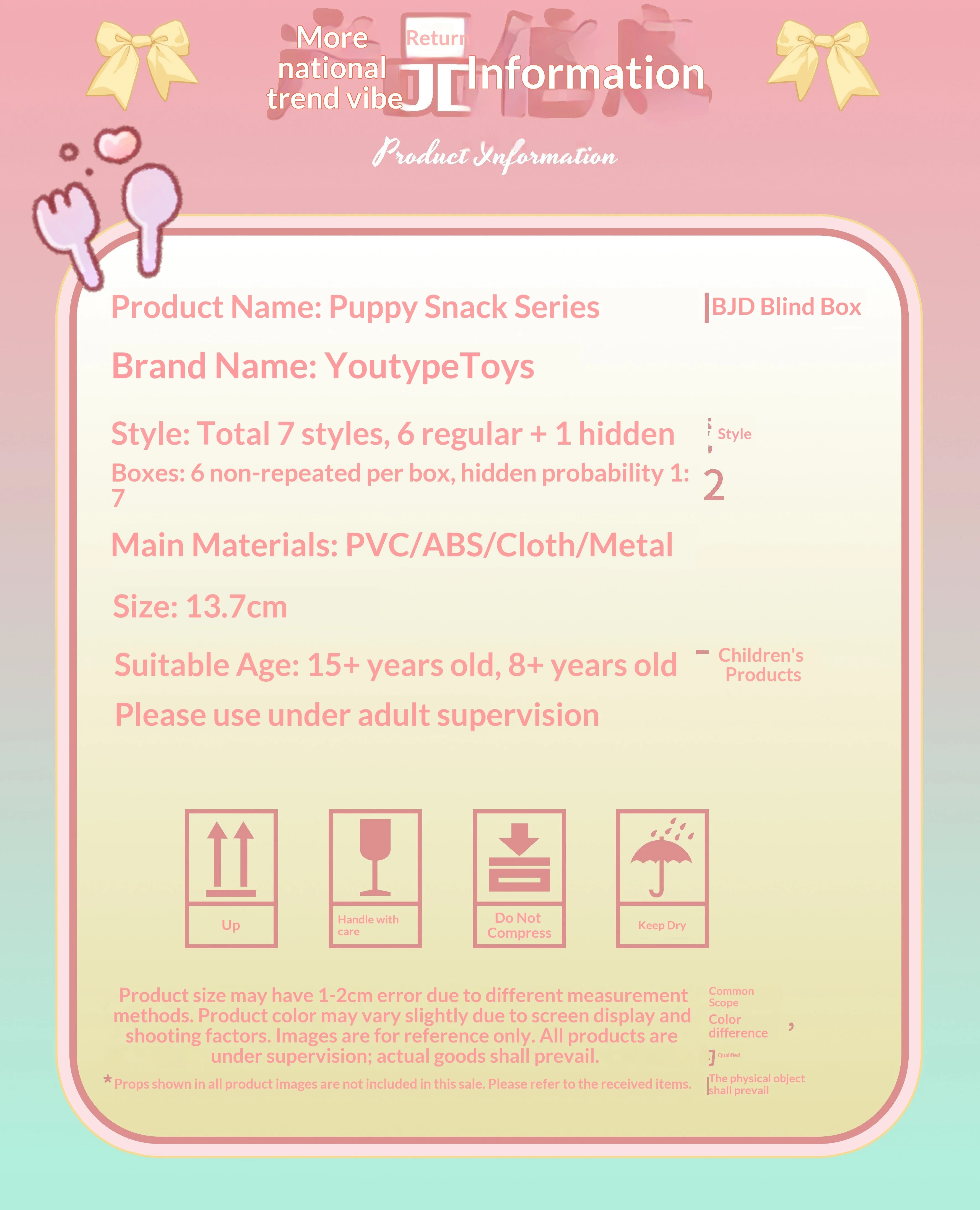 Original Ya XiuGo A Little Pastry Please Serie BJD Blind Box Mystery Box Caixa Caja Puppen Geschenk Desktop-Ornament Anime-Figur Spielzeug – Detail 3