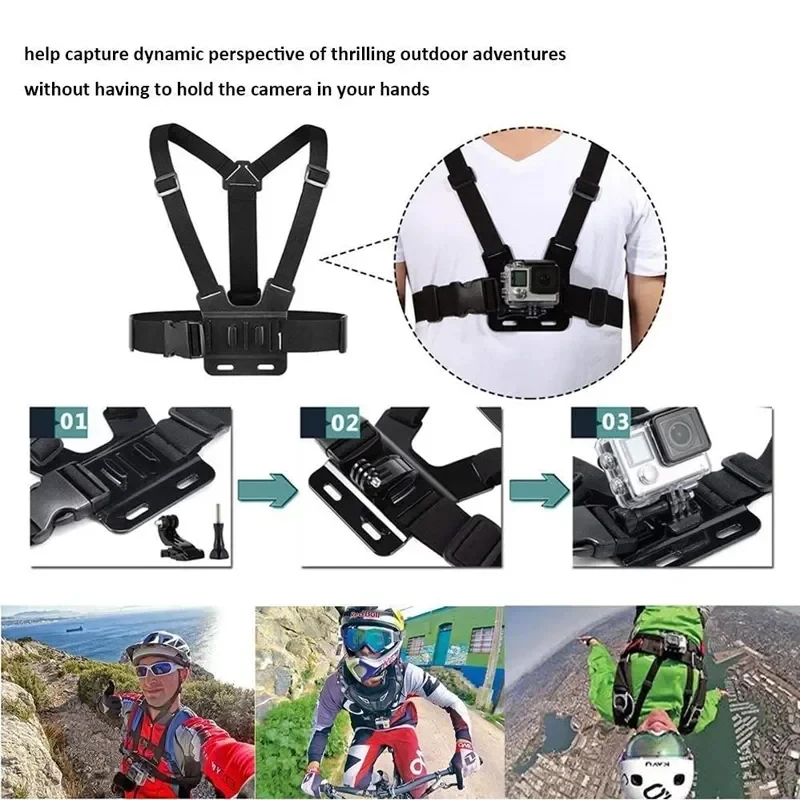 Chest Strap Rotate Phone Mount for iphone Smart Phone Belt Body Harness Holder for Gopro Hero 12 11 10 9 Insta360 X3 Dji Camera