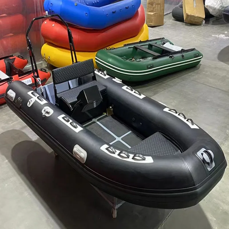 4.2m RIB Boat Inflatable Fishing Boot with Aluminum Floor