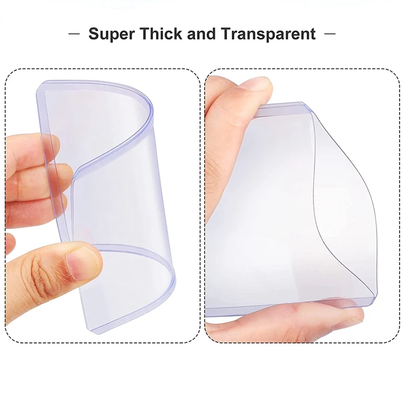 Manchons de protection transparents en PVC pour cartes élaborées, support pour baseball, sports, échange, jeu, 35PT, 3x4 pouces, 180 pièces