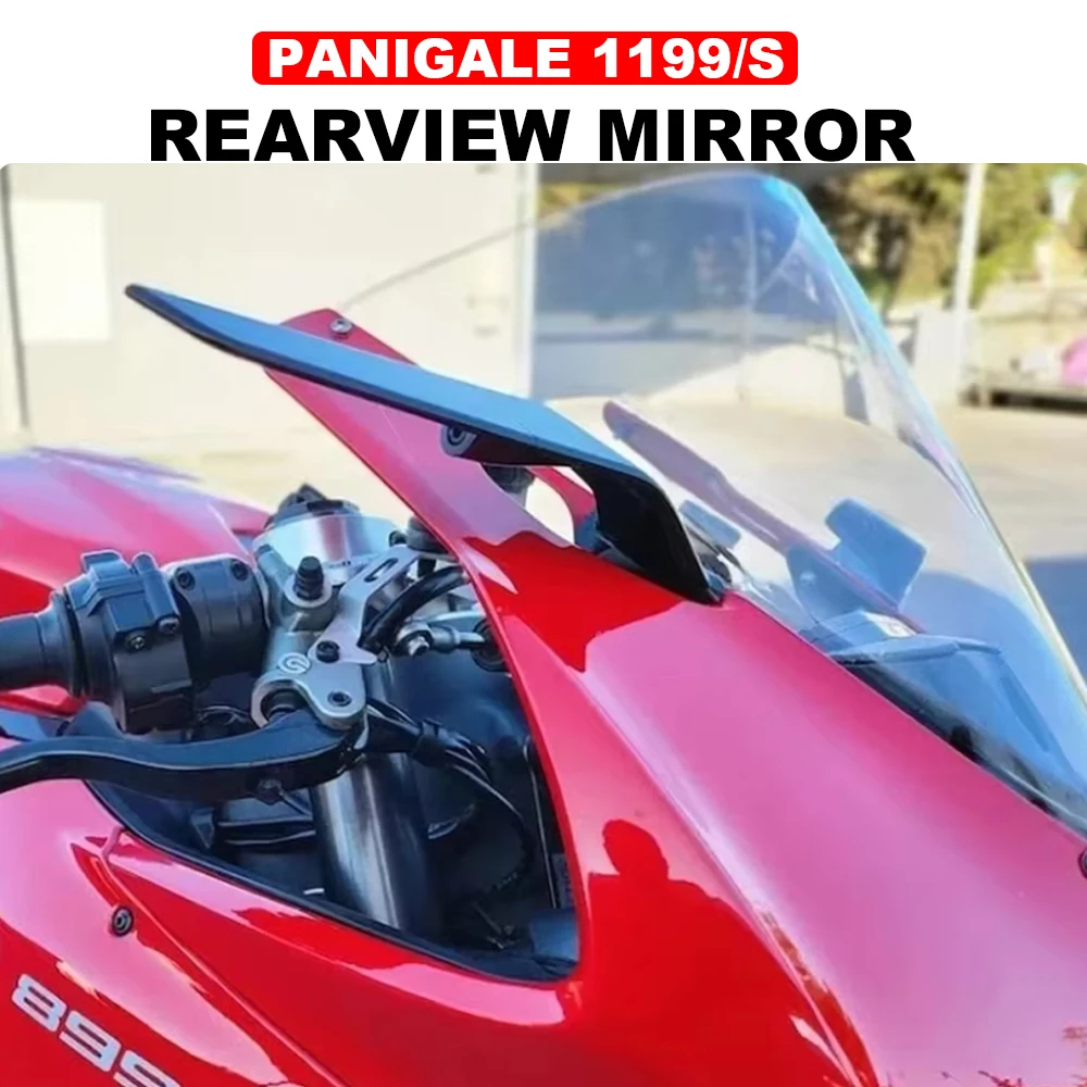 Per PANIGALE 1199 S Specchietti Stealth Specchietti retrovisori Panigale 899 Tricolore ABS Specchi girevoli regolabili