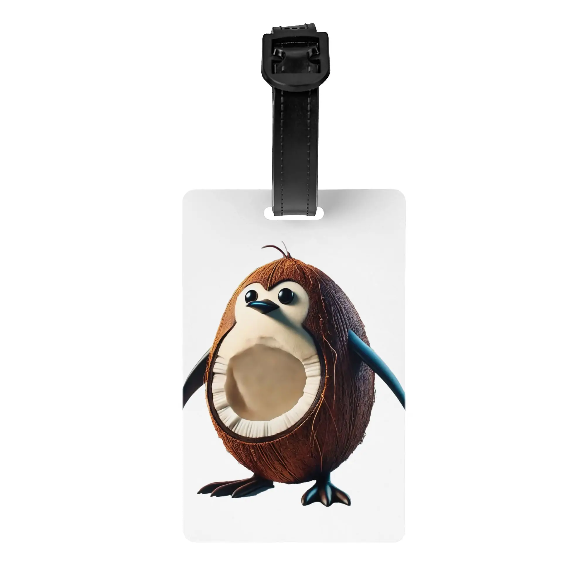 Custom Uenguino Coccocino Luggage Tag With Name Card Funny Italian Brainrot Meme  Privacy Cover ID Label for Travel Bag Suitcase