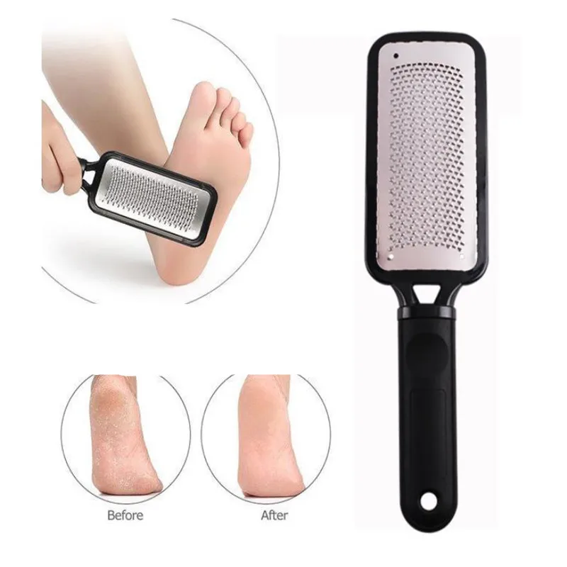 Professional 1PC Double-Side Foot File Heel Grater For The Feet Pedicure Rasp Remover Metal Scrub Manicure Nail Tools