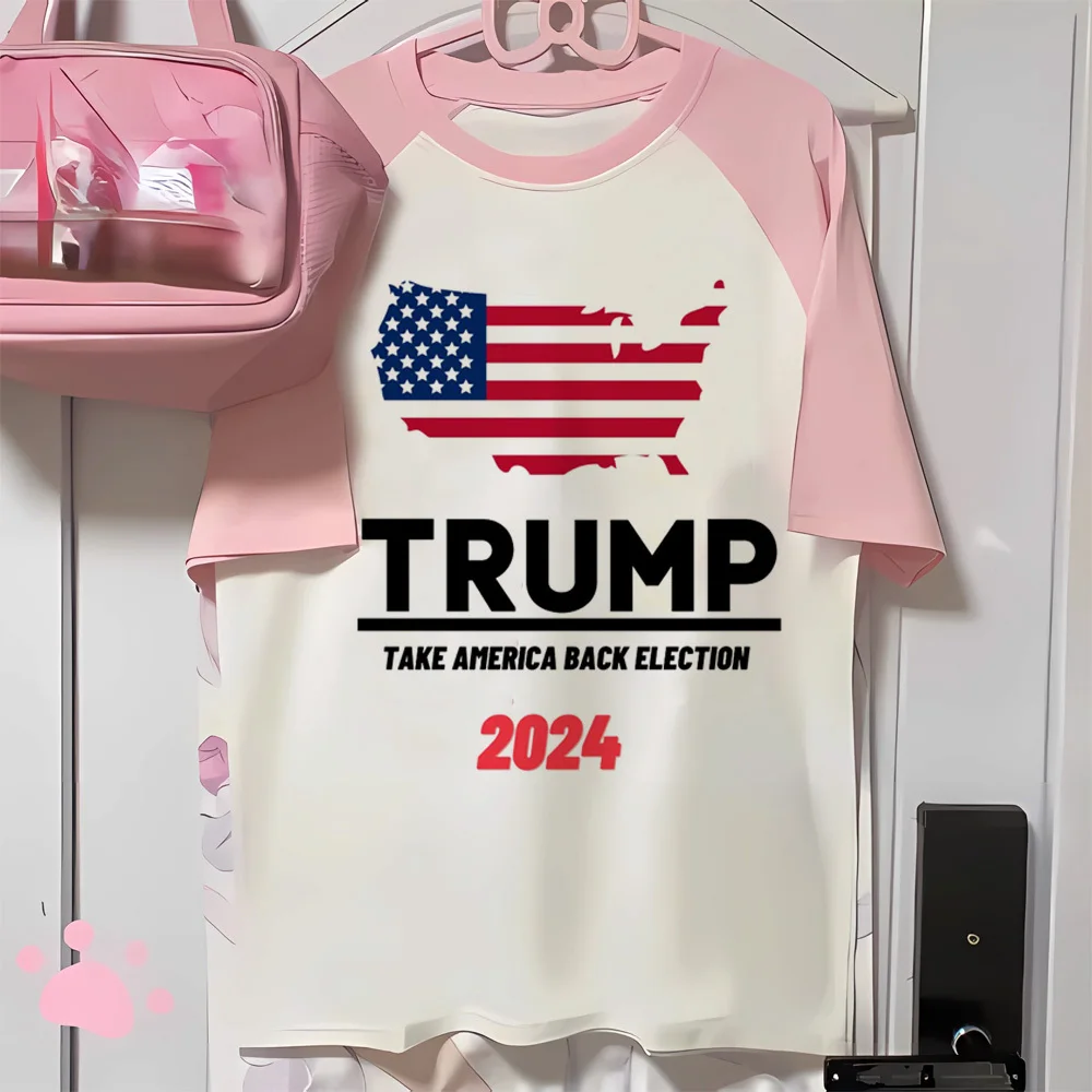 Donald Trump t-shirt teen University Gothic streetwear women Comfortable hip hop top tees Gothic anime Classic Psychedelic women