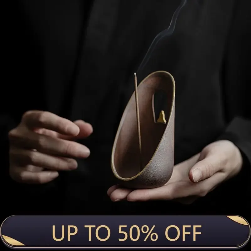 Pu Ying Incense Insert Creative Ceramic Thread Incense Burner Indoor Study Tea Ceremony Accessories Decoration Incense Burner