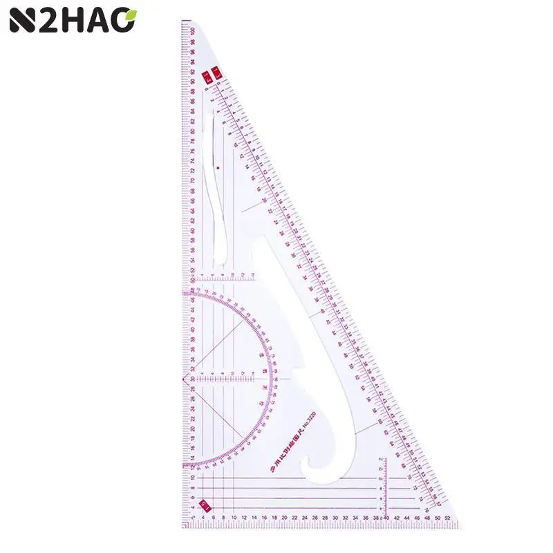 MultiFunction Triangular Scale Ruler Measure Plastic Dressmaking Tailor Sewing For Students Designers Pattern Maker&Tailor