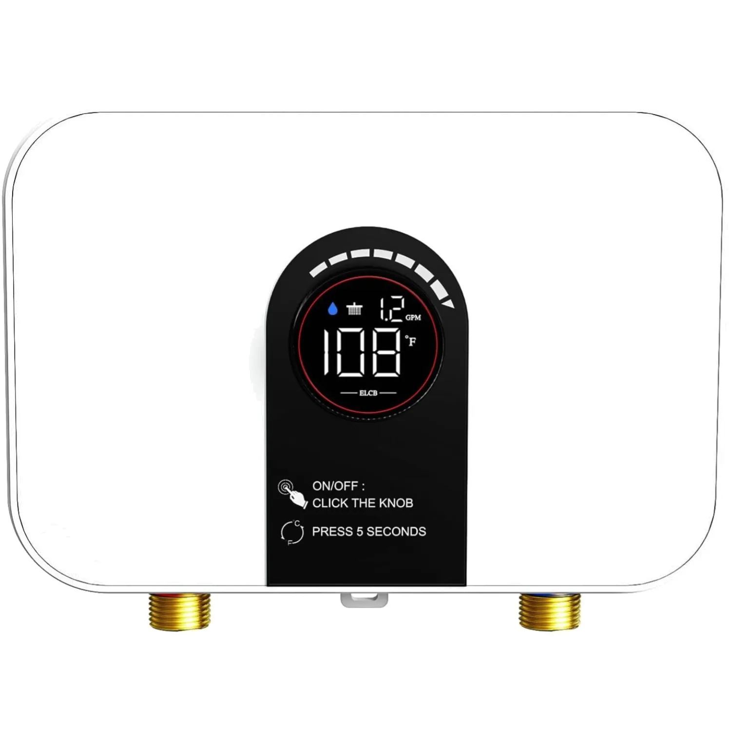 

Tankless Water Heater Electric 4500W 110V Instant Hot Water Heater On-Demand