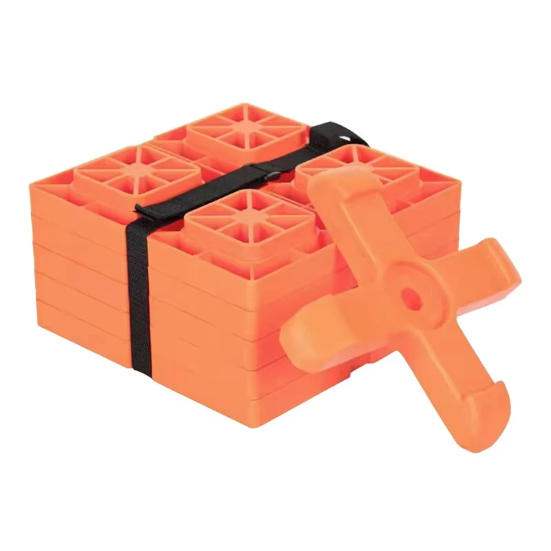 

Plastic RV Leveling System Pads Camper Leveler For Trailer Caravan Stabilization Parking Equipment For Secure Parking