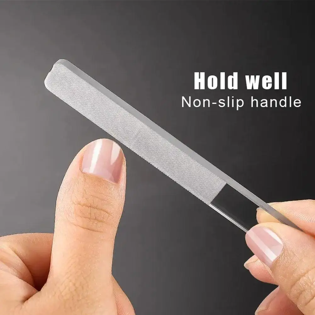 Nano Glass Nail File Buffing Transparent Nail Art Manicure Tools Professional Sanding Polishing Sanding Grinding File