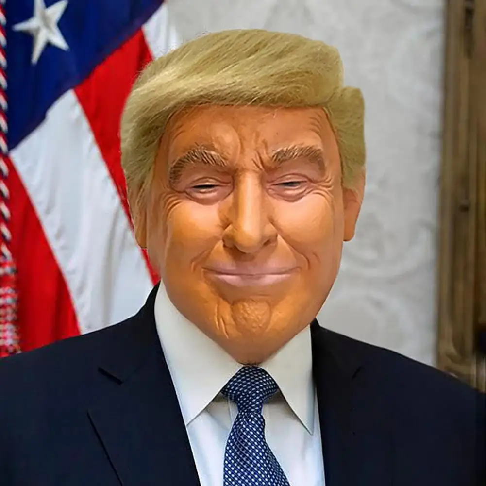 2024 US President Trump Head Cover American Former President Party Masks Reusable Halloween Party Costume Cosplay Head Cover