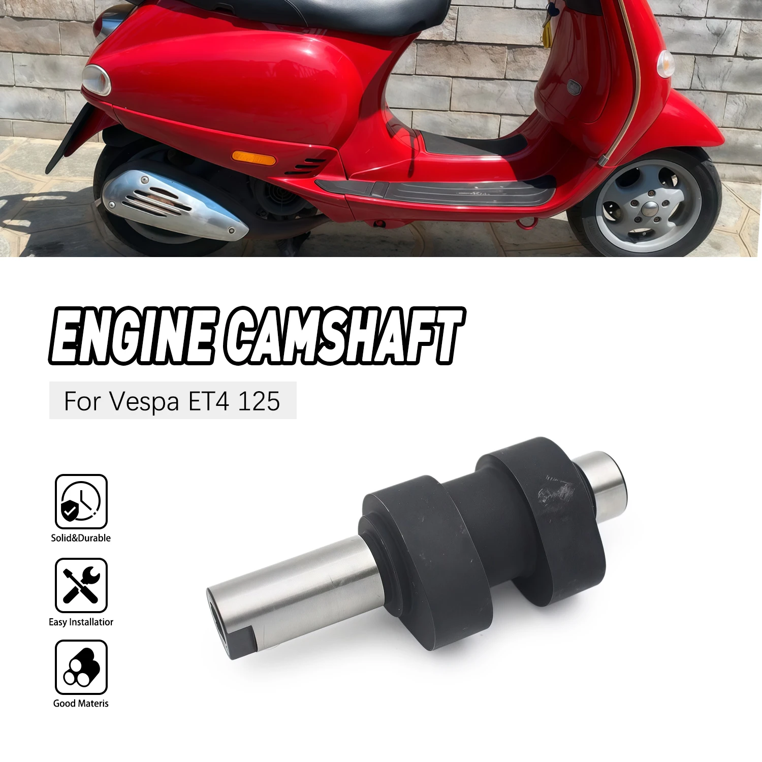 

Motorcycle Cam Shaft Camshaft For Vespa ET4 125 4363655 Cam Shaft Engine Upgrade Replacement Parts