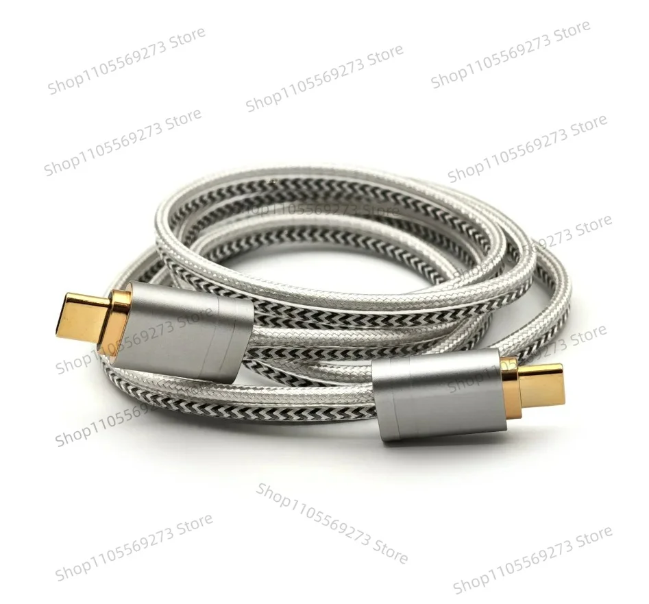 Dual Shielded Type-C to Type-C OTG Cable HiFi Audio Decoding Signal Transmission Cord