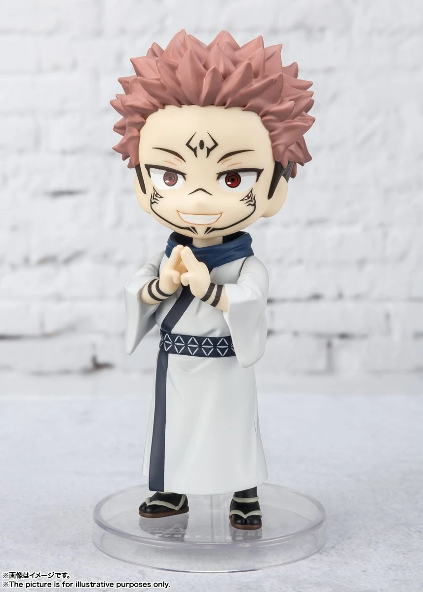 BANDAI Jujutsu Kaisen Action Figures Ryomen Sukuna Choso Mahito Suguru Q-version Active Joint Figures Figuarts Mini Original