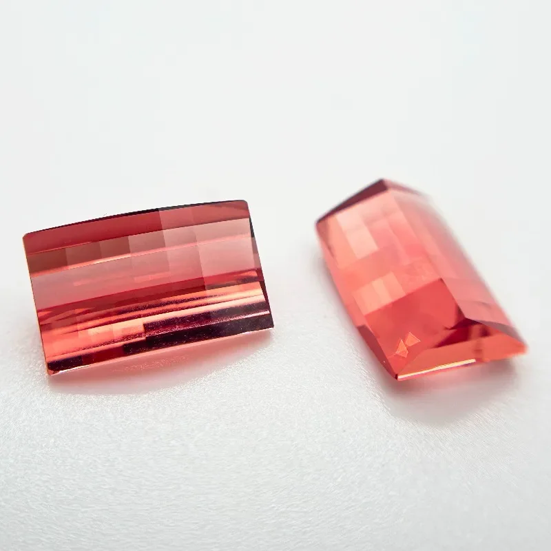 

New Lab Grown Sapphire Rectangle Shape Mosaic Cut Charm Beads for Diy Jewelry Making Ring Selectable AGL Certificate