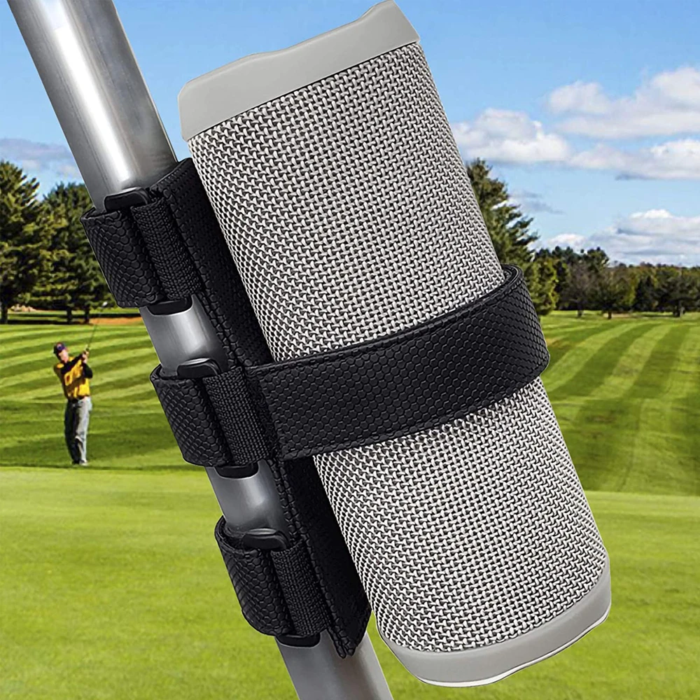 

Golf Cart Speaker Mount,Bike Speaker Mount,Bluetooth Speakers/Water Bottle Holder,Adjustable Speaker Strap Golf Cart Accessories