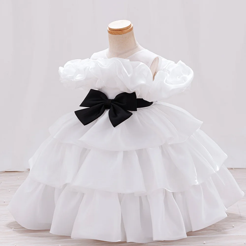 Princess Ball Gown Dress for Baby Girls Kid's Layered Dresses Child Clothing New Kid's Princess Dress