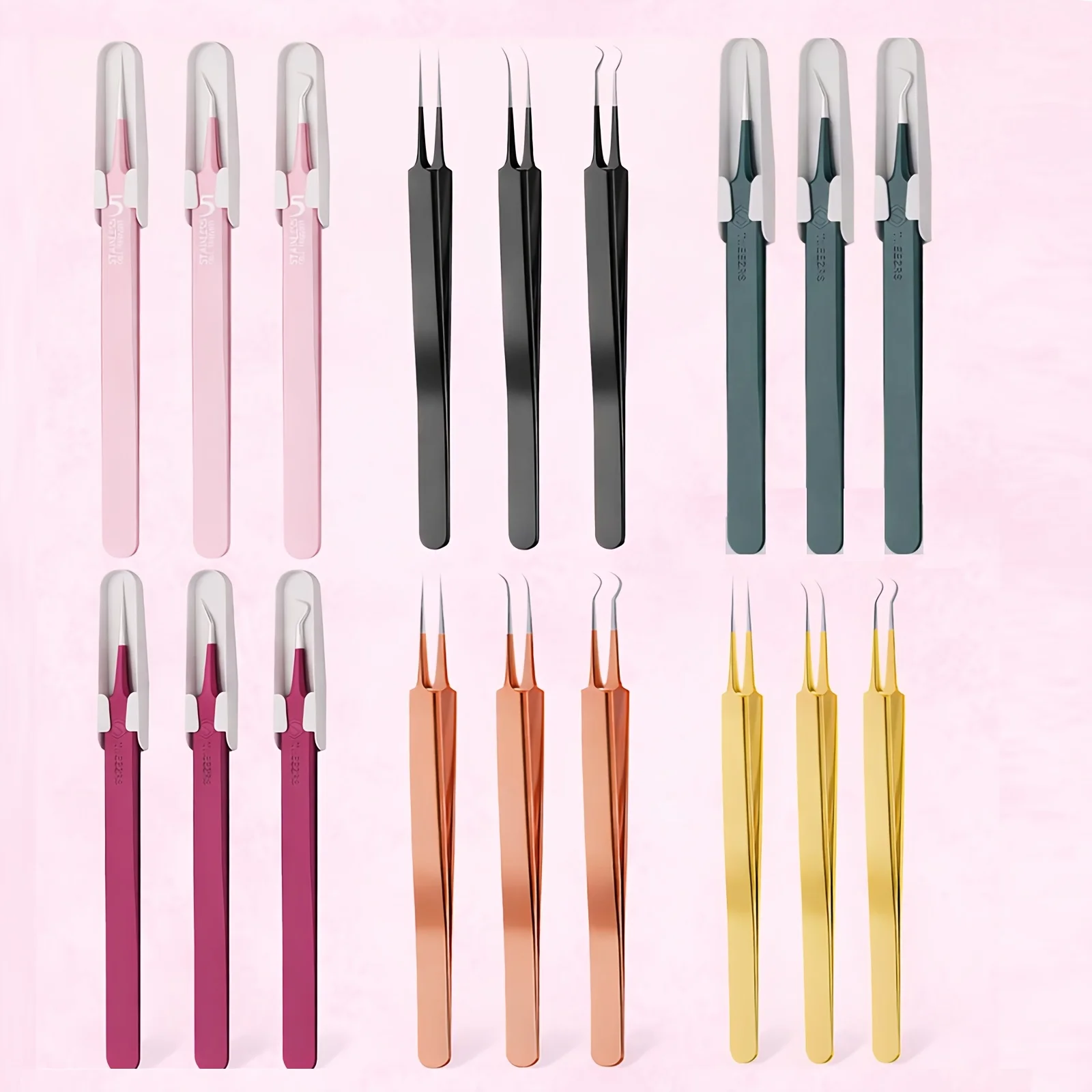 

1/3pcs Facial blackhead removal Acne needle, blackhead removal tool, eyelash tweezers, acne tweezers, comedone extractor