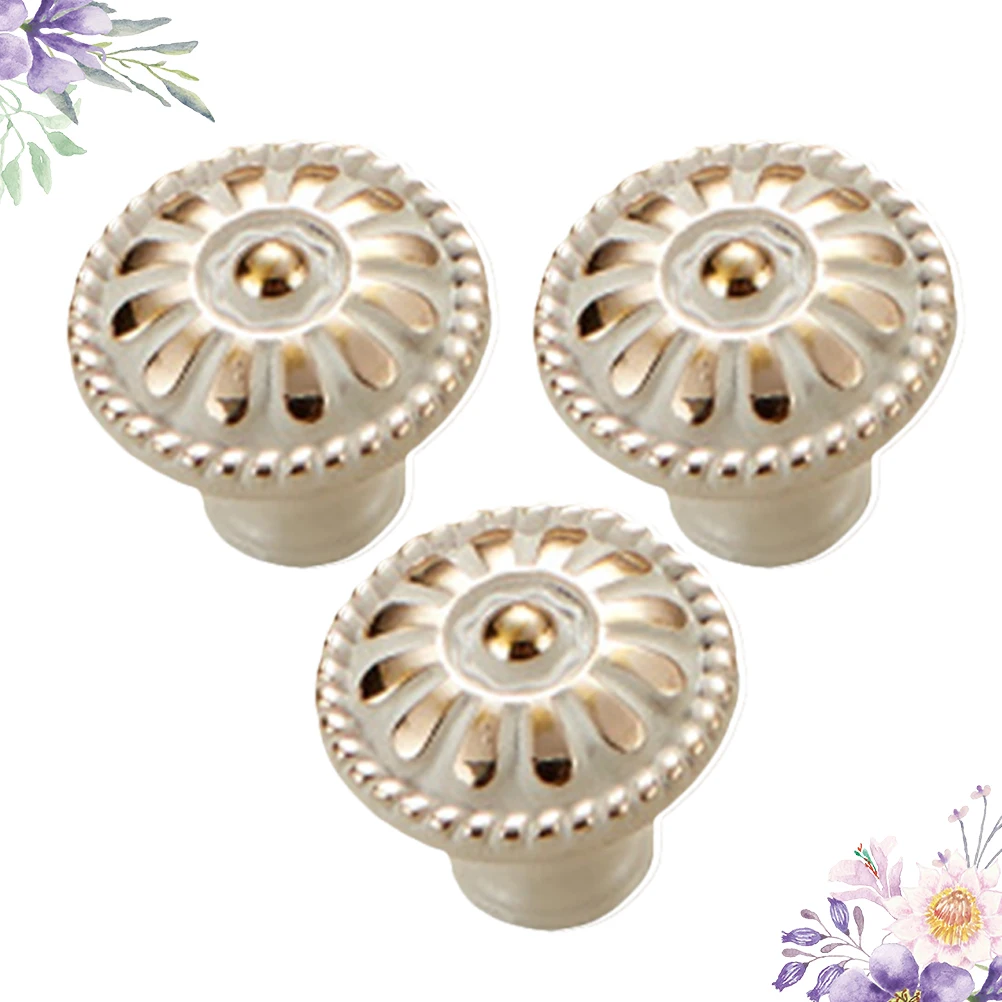 

3pcs Wooden Cabinet Pulls Mushroom Style Drawer Knobs Furniture Handle Wood Door Handle Cupboard Pull Knob For Home Hotel Ivory
