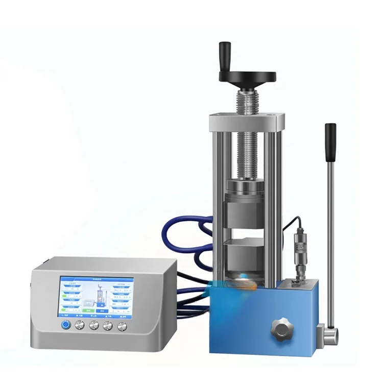 300C Laboratory Manual Hydraulic Hot Press Machine with 100*100mm Dual Heating Platens