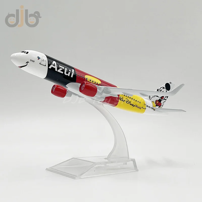 Azul brazilian Airlines Miniature Replica, Metal Model Plane Toy, Diecast, 16 cm, A320