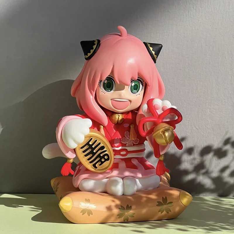 En Stock Figura de Anime Spy x Family Anya Forger Versión Kimono de la Suerte de 16 cm Figura Coleccionable de PVC, Modelo de Juguete, Adorno