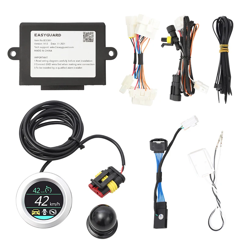 EASYGUARD Car Cruise Control Switch Speed Control System Kit for Ford/Focus 2020 Fiesta 2013 Steering Wheel Button