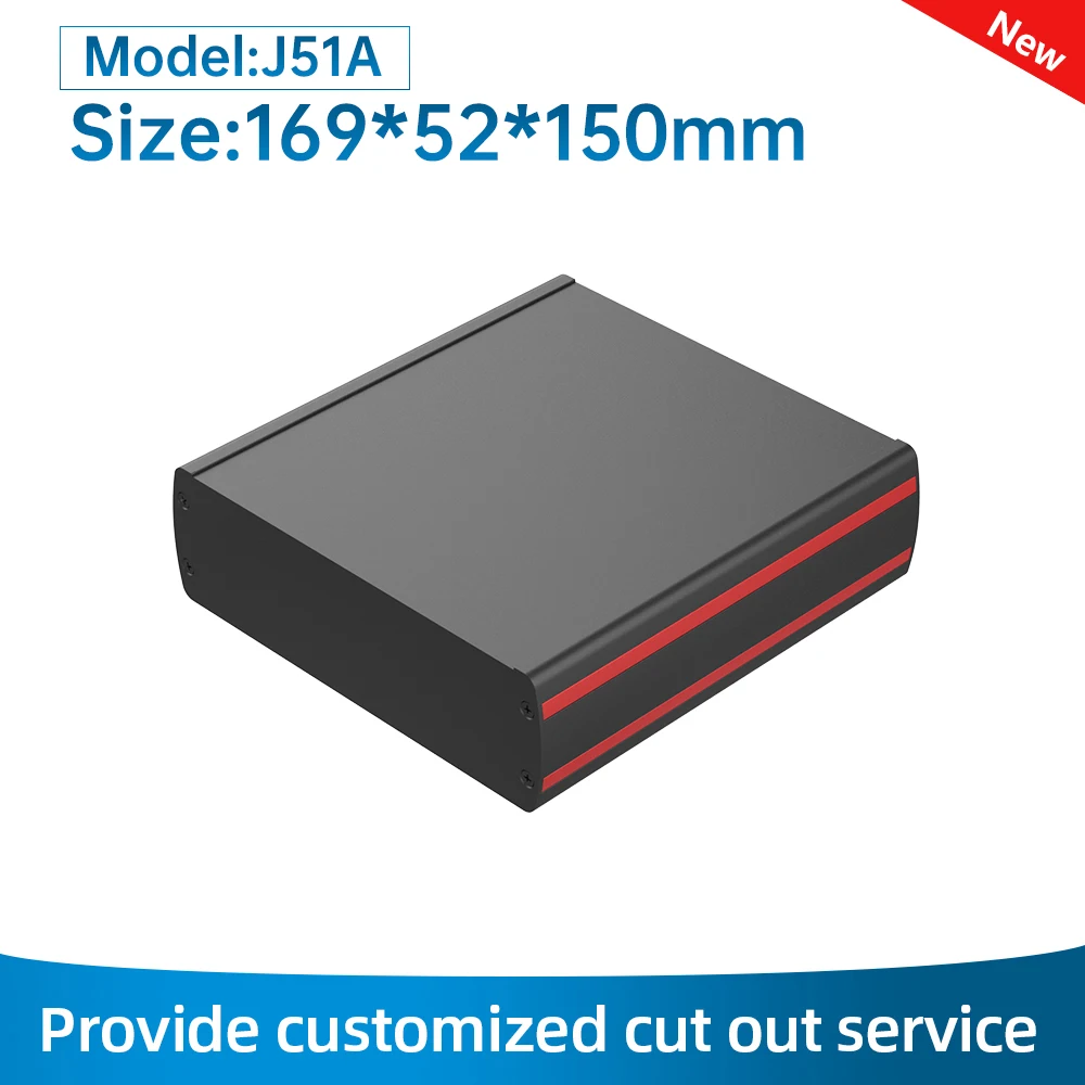Customized Circuit Board Metal Case Power Module Universal Electronic Housing Aluminum Extruded Pcb Enclosure J51 169*52MM
