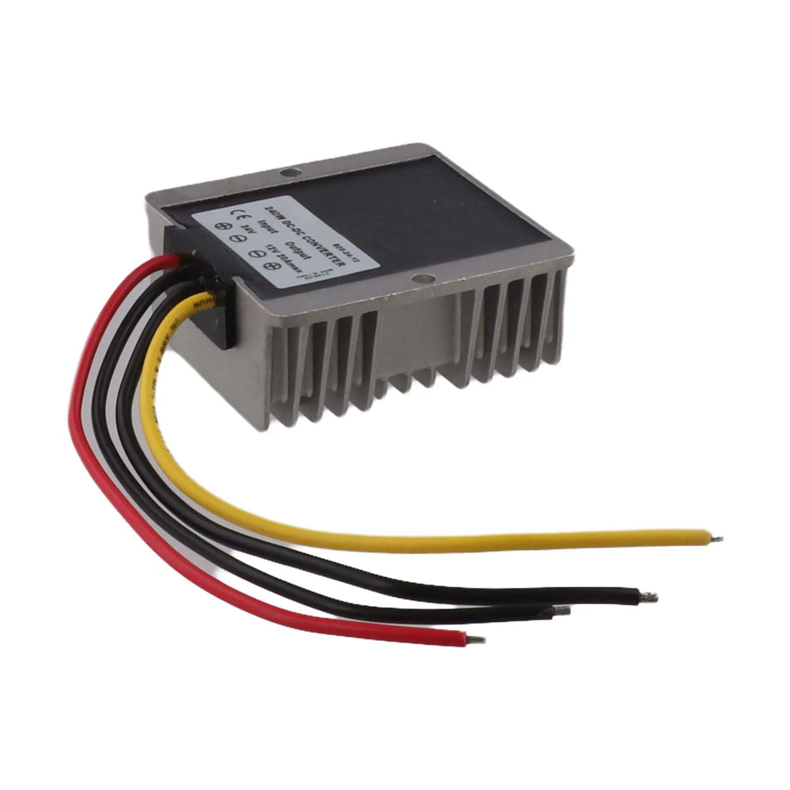 20A Output 0.3kg 24V To 12V Dustproof Design High Efficiency Conversion IP68 Waterproof Over-Temperature Protection
