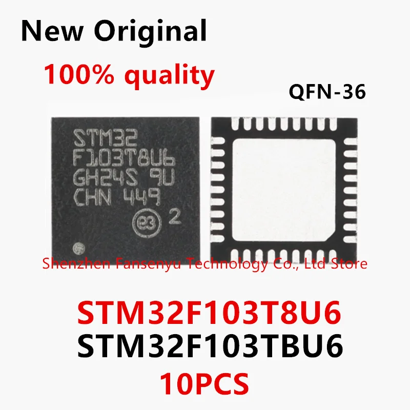 

(10piece)100% New STM32F103TBU6 STM32F103T8U6 STM32 F103TBU6 STM32 F103T8U6 QFN-36 Chipset